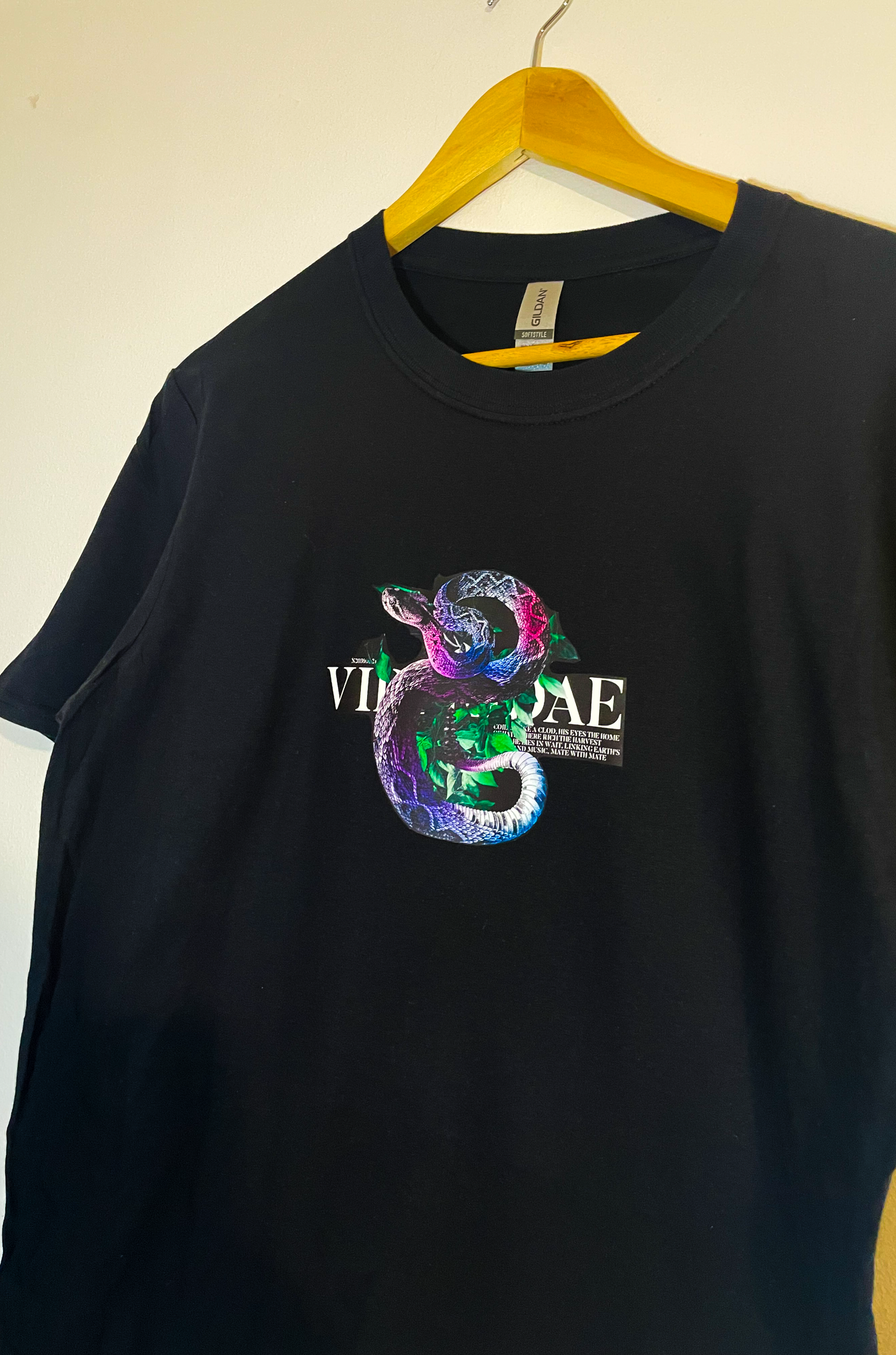 Just In! Black VIPERIDAE Snake T-Shirt Summer Release